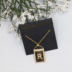 Rebecca Minkoff Gold Initial R Pendant Necklace NEW!